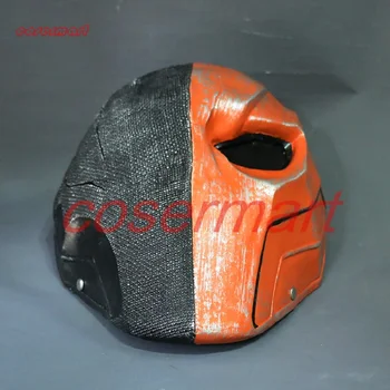 Yeni Sürüm Turuncu Deathstroke Maskesi Kask Arkham Deathstroke Maskesi Cosplay Cadılar Bayramı Sahne Kullanın
