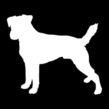 23.3*20,3 CM Parson Russell Terrier Köpek Vinil Çıkartma Yaratıcı Araba Çıkartmaları Araba Stil Dekorasyon Tampon Siyah/Gümüş S1-0474