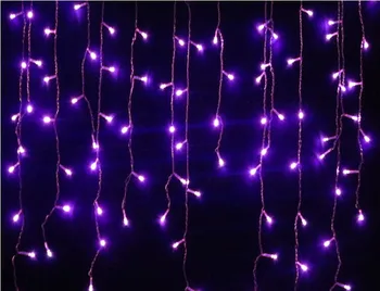 3.5 m 100 SMD MOR Tatil Festivali Perde Düğün PERİ Işıkları NOEL PARTİSİ için Dize Şerit buz bar LED lamba Çelenk