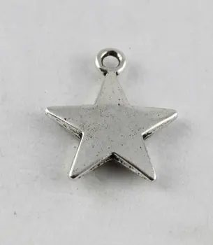 150pcs Tibet Gümüş yıldız cazibe A11685