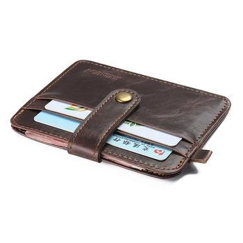 JİNBAOLAİ Sıcak Vintage Slim Mini Cüzdan Yapay Deri Kredi Kartı Sahibinin Durumda KİMLİK Cep Çanta Cüzdan sihirli cüzdan Seyahat