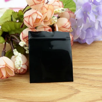 Sıcak Satış 100pcs/lot Küçük Kendinden Sızdırmaz Plastik Zip Kilit Çanta 10x15 Siyah Kilitli Çanta İyilik Charms Takı Ambalaj Torbaları
