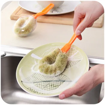 Kenevir Lifi Sedyenin Fırça Temizleme Tavada Yağı Bulaşık Fırçası Temizleme Fırçası Mutfak Yapışmaz
