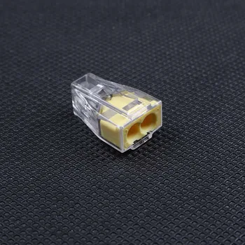 Bağlantı kutusu İçin 100pcs YÜZDE 102 Bas tel kablo konnektör 2 pin iletken terminal bloğu Ücretsiz Kargo