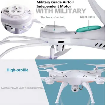6 XKY XX5SW-1 2.4 G 4 Kanal-Eksen Gyro Başsız Modu RC Quadcopter Drone UAV w/ MP HD Wifi GERÇEK Kamera RTF