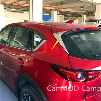 Mazda CX-5 CX5 2017 2018 ABS Arka cam Yan Üçgen Köşe Kapak Dekorasyon Aksesuarları Şekillendirme 2 adet kiralık Trim Krom!