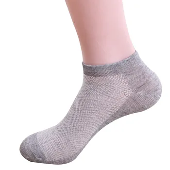 10pair Örgü Erkek Çorap Görünmez ayak Bileği Yüksek Kaliteli Polyester Rahat Nefes alabilen İnce Kısa bir Tekne Çorap Çorap