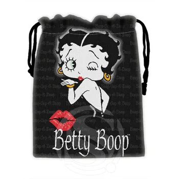 Baskılı yeni Gelen Betty Boop İpli Çanta Özel Depolama Çanta Depolama Çanta Sıkıştırma Türü Çanta 18X22cm Almak