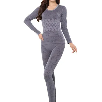 Sonbahar Kış Kadın Uzun kollu Samimi Pijama Takım Kadın Sıcak tutan iç Çamaşırı Dantel Boyun Kadın Giyim-