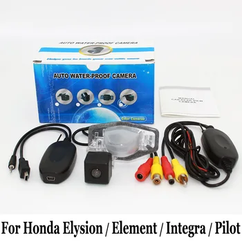 Honda Elysion / Eleman / Integra / Pilot / RCA AUX Kablo Veya Kablosuz HD CCD Gece Görüş Arka görüş Kamerası araba Park Kamerası