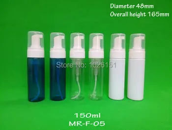 Ücretsiz Gemi 150 ml boş PET plastik kozmetik köpük pompa şişe, havasız foamer Sebili şişe, plastik köpük pompa şişe 25sets