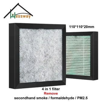 4 1 110 içinde 110*20 mm Verimli HEPA filtre Formaldehit PM2*.Çok Fonksiyonlu filtre ile 5 Hava Temizleyici filtre