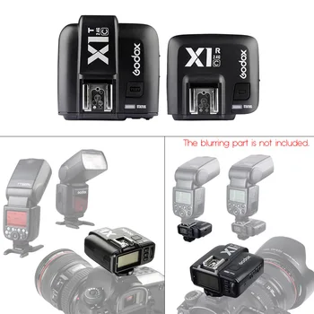 GODOX X1C 2.4 G Kablosuz LCD 1/8000s TTL HSS Flaş Flaş Tetik Verici Alıcı Canon DSLR için Ayarlayın