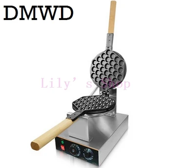 DMWD Elektrikli Çin Ticari 220V 220V AB fırın waffle makinesi puf demir Hong Kong kabarcık yumurta makinesi pasta eggettes ABD plug