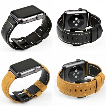 MAİKES Kalitede izlemek askısı siyah toka saat Apple Watch band 520 etmesi serisi 3/2/1 iwatch bilezik aksesuarları izle