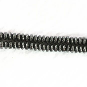 Takılar siyah Hematit taş 3X6mm 5X8mm 6X10mm gevşek boncuk B255 Moda Takı diy