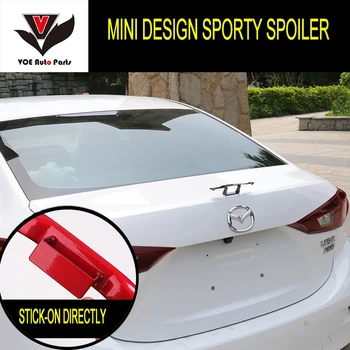 Evrensel-Audi BMW Benz için Genel Araba için Siyah Boyalı Sportif Küçük Mini Spoiler Değiştirilmiş Küçük Arka Kanat Spoiler ABS kullanılan
