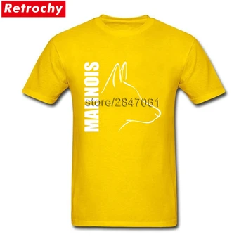 Ucuz Fiyatlandırma Erkekler Aptal Köpeği Belçika Malinois Gömlek Kısa Marka Özel Tasarım Tişört Beyler Boyunda Kollu T