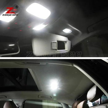 17pc x hatasız İç Kubbe + Makyaj aynası + Bagaj + Kapısı + Eldiven+(2012)Audı A6 C7 W2 RS6 Avant Vagon için ışık Kiti LED