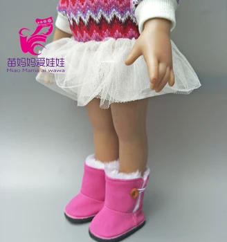 18 inç kışlık Botlar ayakkabılar yeni doğan bebek zapf bebek botları kız oyun oyuncak mini ayakkabı hediye için uygun Oyuncaklar
