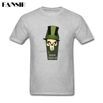 Rock Gömlekler Erkek Erkek Baron Samedi Erkek %100 Pamuk Kısa Kollu Aile Marka Giyim Tshirt