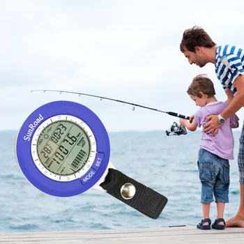 Nakliye balıkçılık Barometre Çok fonksiyonlu LCD Dijital Açık Balıkçılık Barometre Altimetre Termometre Ücretsiz