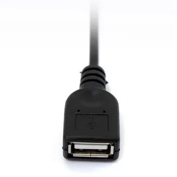 Tablet için DC Güç usb ses Jack 5.5 2.1 mm Şarj Adaptörü Bağlantı Kablosu 5 V USB Kadın