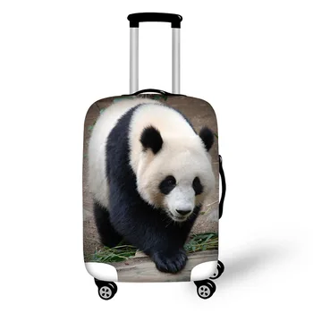 18-30 İnç İçin 3D Hayvan panda Baskı Koruyucu Bagaj Kapağı Trolley Bavul Elastik su Geçirmez Seyahat Bagaj Kapağı