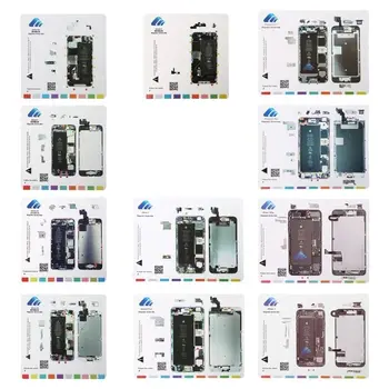İPhone 4,4s5,5s,6,6 Plus,6,6SPlus,7,7 1 Profesyonel Rehber Pad Manyetik Vida Mat 10 Plus Cep Telefonu Tamir Araçları