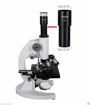 Montaj Boyutu 23.2 mm ile Biyolojik Mikroskop için 1 adet Bio 2X Barlow Lens-microsco mercekten