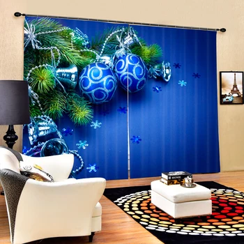 Noel Cotinas para sala için Oturma Odası, Yatak Odası Ev Dekoratif perde Perde Açılır lüks 3D