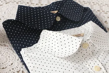 Yakalı Gömlek Blousas Feminino Bayanlar Bluz Kadın Yeni Çiçek Uzun Kollu Moda Pamuk Bluz Sıra Üstleri