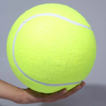 Evcil Hayvanlar için promosyon 24cm Büyük Köpek Topu Chucker Top Fırlatıcı Oyun Makinesi Oyuncak Köpekler İçin Oyuncak Hayvan Köpek Şişme Tenis Topu Çiğnemek