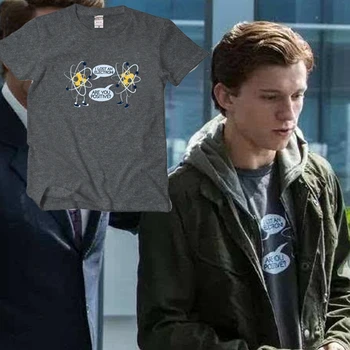 [Stok]Film Spiderman Balo gömlek Peter cosplay tshirt Yaz Pamuk Üst Tee Unisex Plus size Bedava gemi emin MİSİN T-