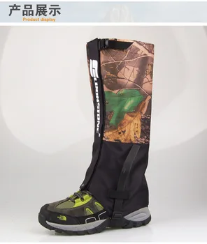 Açık Yürüyüş su Geçirmez dayanıklı 1 Çift Kamuflaj giysileri-Av Legging Kar Örtüsü Boot Tozluklar İle Tırmanma Yapıştırıcı