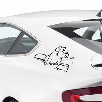 Karikatür Komik Hayvan Kedi Kase Duvar Çıkartmaları Araba Laptop Ev Dekorasyonu Hayvan Duvar Diy Duvar Sanat Çıkartmaları Vinil
