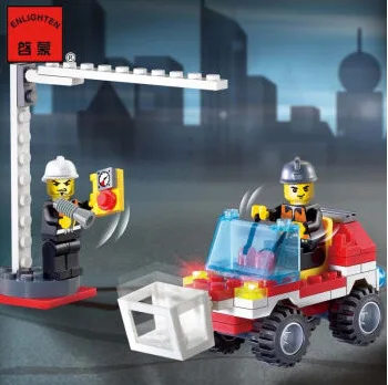 Kitleri Bloklar Oyuncak Lego Bina E903 130pcs Yangınla Mücadele Modelleri ile Uyumlu E Modeli Erkekler İçin Hobiler Hobi