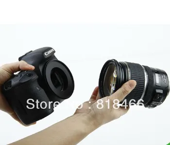 CANON EOS EF için 72 mm Makro Ters objektif Adaptörü Halkası kendinize 650d 60d 18-200 lens Mount