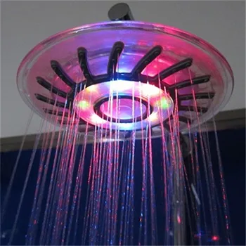Yeni Romantik Karışık 4 renk Renkli Duş başlığı Banyo Yağmurlama Salle de bains douche Sıcak Satış LED