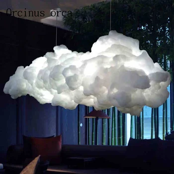 Nordic bulut avize yaratıcı kişilik otel, restoran aydınlatma sanat oturma odası lamba ücretsiz Kargo LED