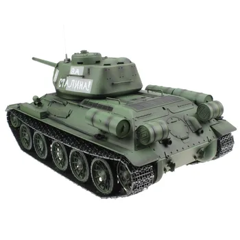 2.4 G 1/16 Rus Ordusu T34 T-34/85 RC Muharebe Tankı 2. Dünya Savaşı Modeli Hediye Oyuncak