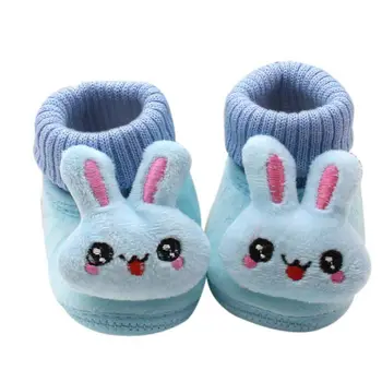 Yeni doğan Çocuklar Polar Kürk Kar Botları Bebek Ayakkabıları Bağcıklı Kışlık Bebek ayak Bileği 0-18 Çorap