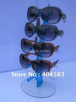 2 adet/lot Plastik Çok renkli Gözlük Gözlük güneş Gözlüğü tutucu stand raf Göster Masaüstü stand görüntüler
