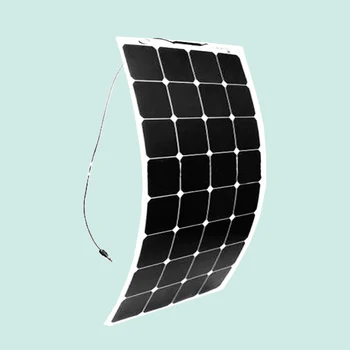 BOGUANG 1x 100 WATT esnek güneş paneli 12 V güneş paneli hücre kitleri DİY yat tekne deniz RV pil ABD açık şarj modülü