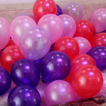 10 adet/çok Kalın 1.5 g Kırmızı İnci Lateks Balon Düğün Süslemeleri Hava Topu Şişme Çocuk Doğum günü Parti Malzemeleri Balonlar