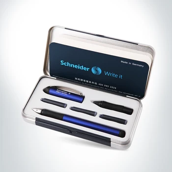 Almanya Schneider Dolma Kalem 0.5 mm İki yönlü İmzalama Kalem Jel Kalem Öğrenci Ofisi Mürekkep Kalem BK600 Hediye Kutusu 3 Renk İsteğe bağlı
