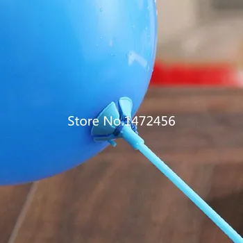 Balon için 2016 balon sopa 100pcs / lot Kırmızı Sarı Yeşil çubuklar 32 cm PVC balonlar sopa destek