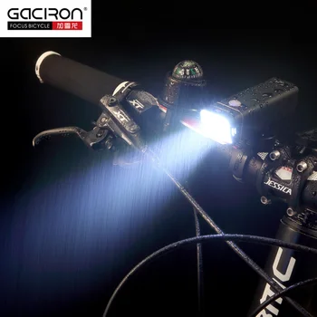GACİRON yeni V9F-600 lümen el Feneri Bisiklet ışık şarj edilebilir ışıklandırmalı Geniş İPX6 su geçirmez Bisiklet Bisiklet Aksesuarları LED