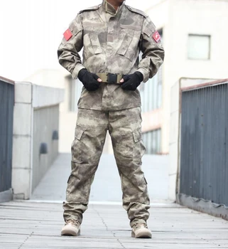 ATACS AU Kamuflaj elbisesi Ordu Askeri üniforma, savaş üniforması ceket pantolon Ordu üniforma Avcılık Airsoft ayarlar
