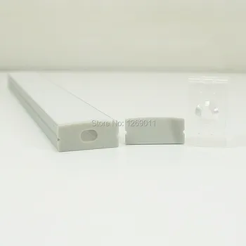 0.5 UnvarySam M Gömme Alüminyum Flanş olmadan Şerit için 23.5 mm içinde Kullanarak Profil LED Genişliği 10mm Derin profil alüminyum led